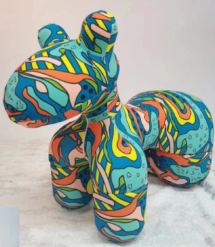 Pony chair-modern blue