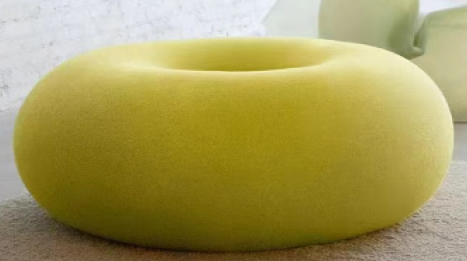 Boa pouf-yellow