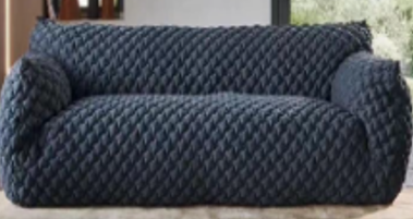 Nuvola sofa 3 seaters-dark grey
