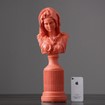 Statue of a girl- orange