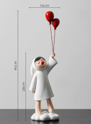 Red hat with balloon-white
