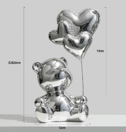 A bear with a heart- silver