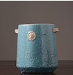 Rustic vase-blue